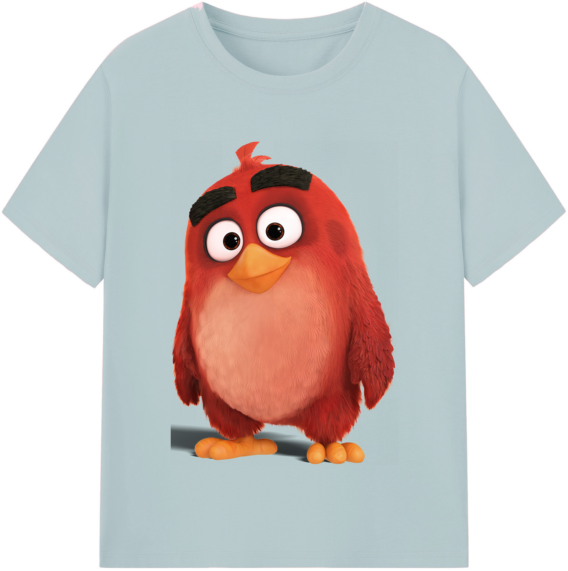 （画像用） Angry Birds アングリーバード 綿100％半袖Tシャツ（フロントプリント）